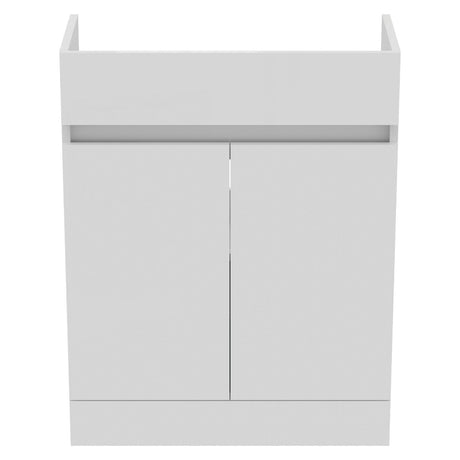 Ideal Standard Eurovit+ Semi Countertop Basin Unit with 2 Doors 65cm - Gloss White - R0269WG - TAP 'N' SHOWER