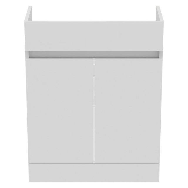 Ideal Standard Eurovit+ Semi Countertop Basin Unit with 2 Doors 65cm - Gloss White - R0269WG - TAP 'N' SHOWER