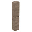 Ideal Standard Eurovit+ Tall Column Unit with 2 Doors 30cm - Flint Hickory - R0268Y9 - TAP 'N' SHOWER