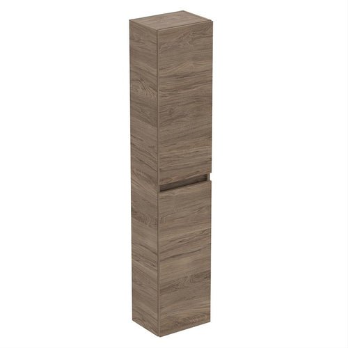 Ideal Standard Eurovit+ Tall Column Unit with 2 Doors 30cm - Flint Hickory - R0268Y9 - TAP 'N' SHOWER