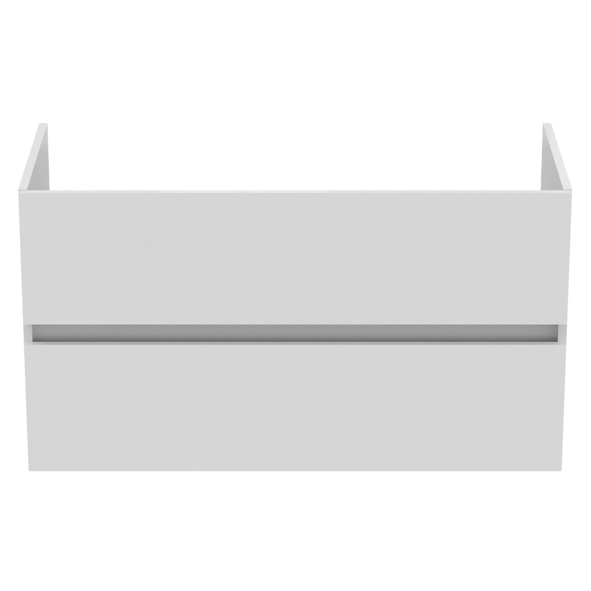 Ideal Standard Eurovit+ Wall Mounted Vanity Unit w/ 4 Drawers and Inlcuded Basin 1200mm - Flint Hickory - E3599Y9 - TAP 'N' SHOWER