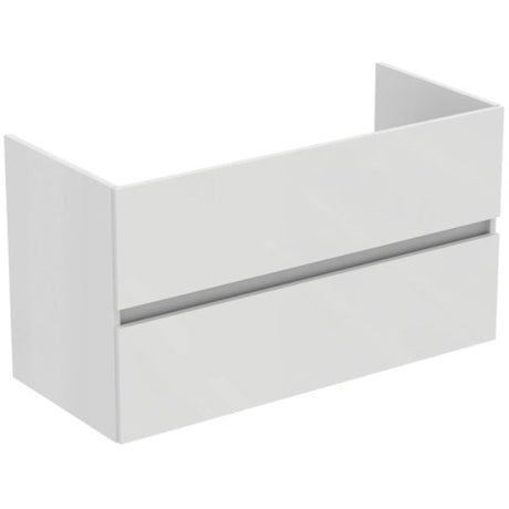 Ideal Standard Eurovit+ Wall Mounted Vanity Unit with 2 Drawers 1000mm - Gloss White - R0265WG - TAP 'N' SHOWER