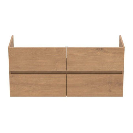 Ideal Standard Eurovit+ Wall Mounted Vanity Unit with 4 Drawers 1200mm - Natural Oak - R0267Y8 - TAP 'N' SHOWER