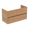 Ideal Standard Eurovit+ 2 Drawers Wall Mounted Vanity Unit 1000mm - Natural Oak - R0265Y8 - TAP 'N' SHOWER