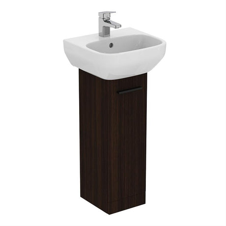 Ideal Standard I.life A 1 Door Pedestal Washbasin Unit 23cm - Coffee Oak - T5266NW