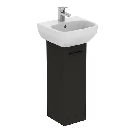 Ideal Standard I.life A 1 Door Pedestal Washbasin Unit 23cm - Matt Carbon Grey - T5266NV