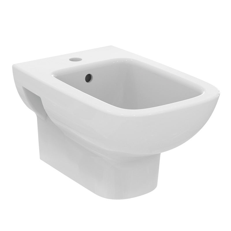 Ideal Standard i.Life A 1 Tap Hole Wall Mounted Bidet - White - T471801