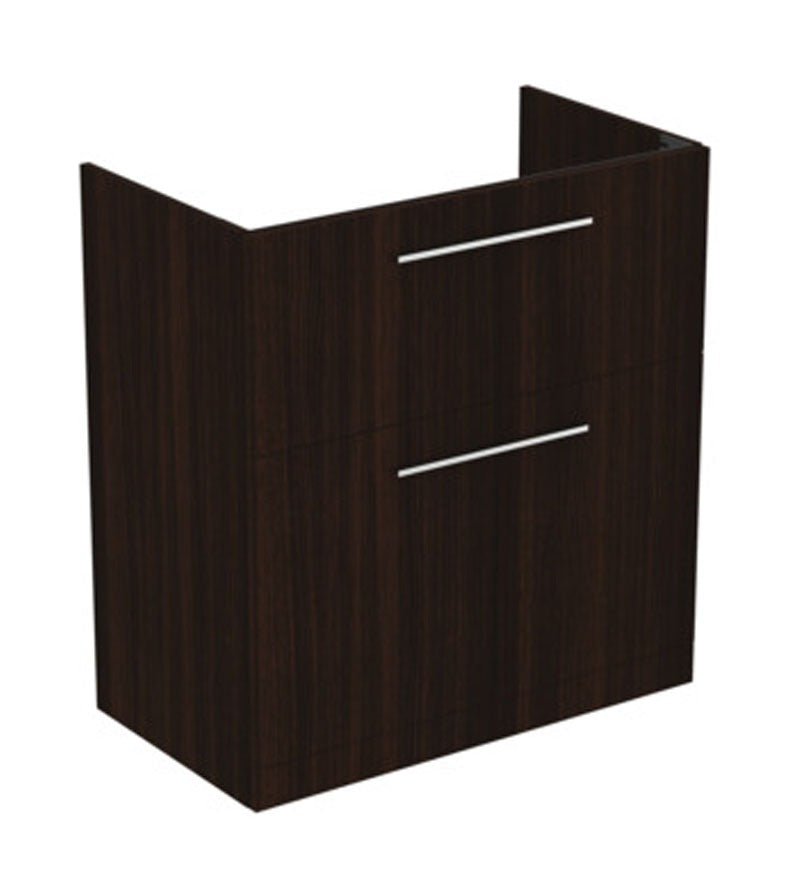 Ideal Standard i.life A 2 Drawers Floor Standing Vanity Unit - Coffee Oak - T5274NW - TAP 'N' SHOWER
