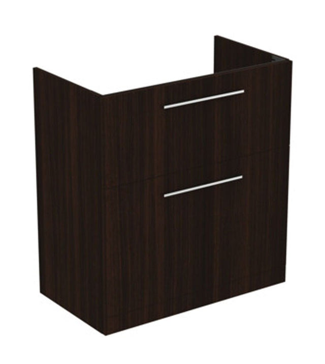 Ideal Standard i.life A 2 Drawers Floor Standing Vanity Unit - Coffee Oak - T5274NW - TAP 'N' SHOWER