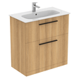 Ideal Standard i.life A 2 Drawers Floor Standing Vanity Unit - Natural Oak - T5274NX - TAP 'N' SHOWER