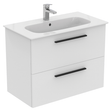 Ideal Standard I.life A 2 Drawers Wall Hung Vanity Unit 80cm - Matt White - T5256DU - TAP 'N' SHOWER