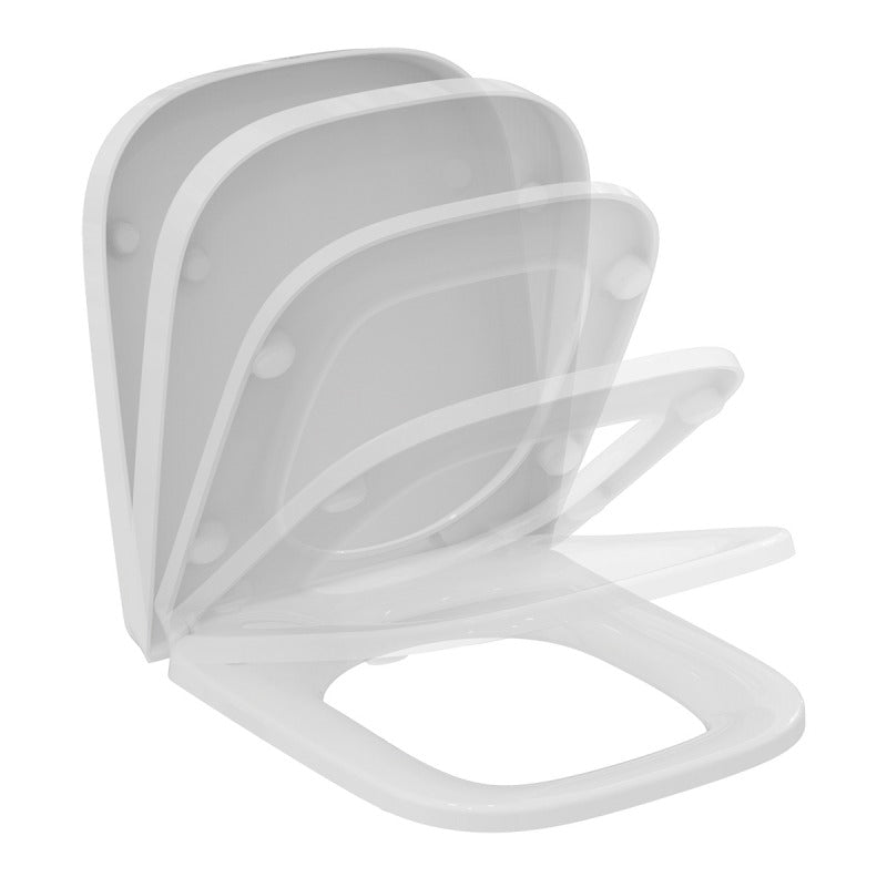 Ideal Standard i.Life A and S White Compact Soft Close Toilet Seat And Cover - T473701