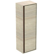 Ideal Standard i.life A Half Ideal Standard Connect Air Wall Hung Half Column Unit 1 Door 400mm Wide - Light Brown Wood / Matt Light Brown - E0834UK - TAP 'N' SHOWER
