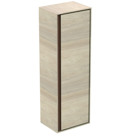Ideal Standard i.life A Half Ideal Standard Connect Air Wall Hung Half Column Unit 1 Door 400mm Wide - Light Brown Wood / Matt Light Brown - E0834UK - TAP 'N' SHOWER