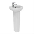Ideal Standard i.life A Handrinse Basin 1 Taphole Left Hand 35cm - White - E246201 - TAP 'N' SHOWER