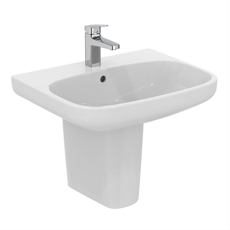 Ideal Standard i.life A semi pedestal - White - E247001 - TAP 'N' SHOWER