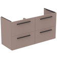 Ideal Standard i.life A Vanity Unit with 4 Drawers 1200mm - Greige Matt - T5513NH - TAP 'N' SHOWER