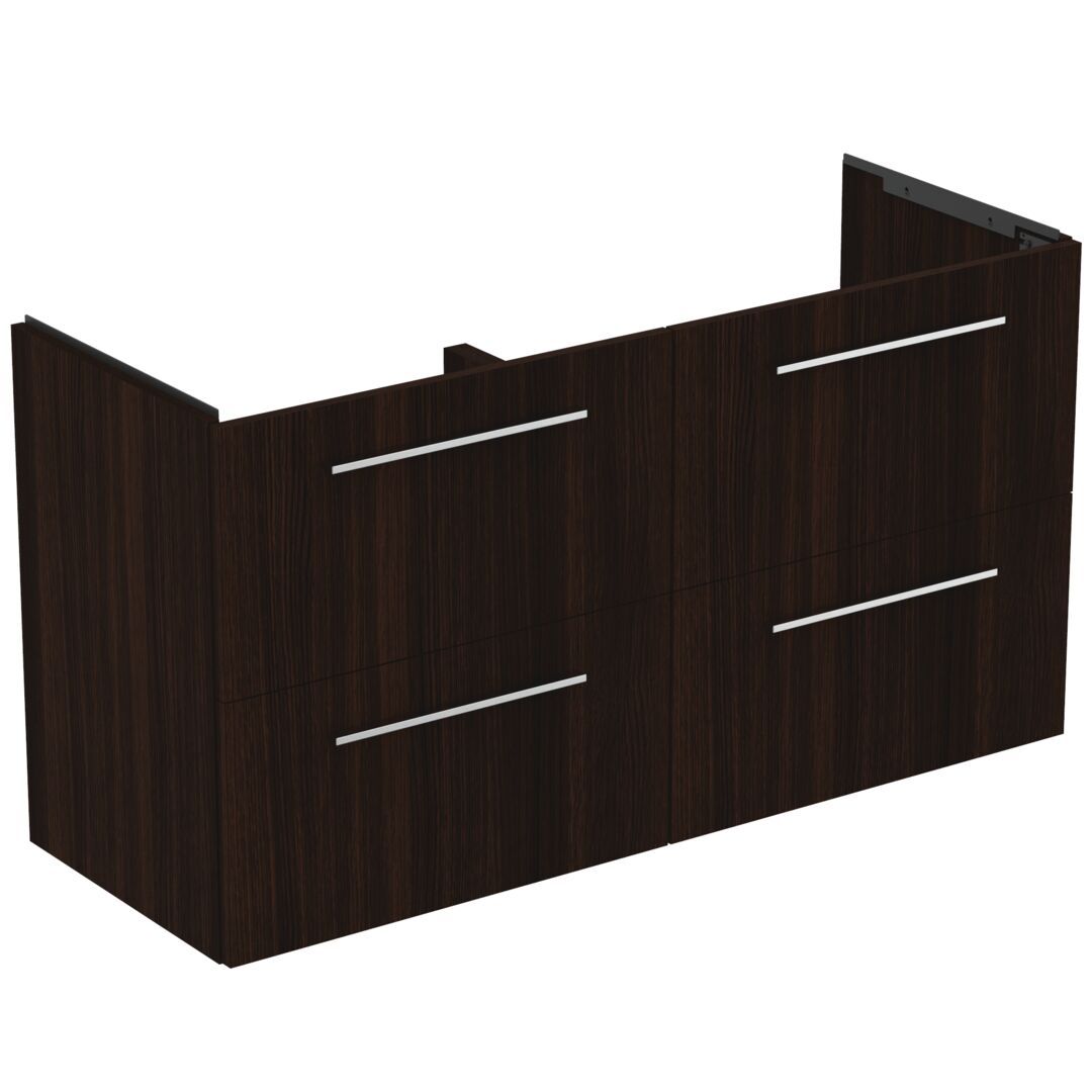 Ideal Standard i.life A Vanity Unit with 4 Drawers 1200mm - Coffee Oak - T5513NW - TAP 'N' SHOWER