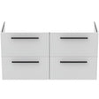 Ideal Standard i.life A Vanity Unit with 4 Drawers 1200mm - Matt White - T5513DU - TAP 'N' SHOWER