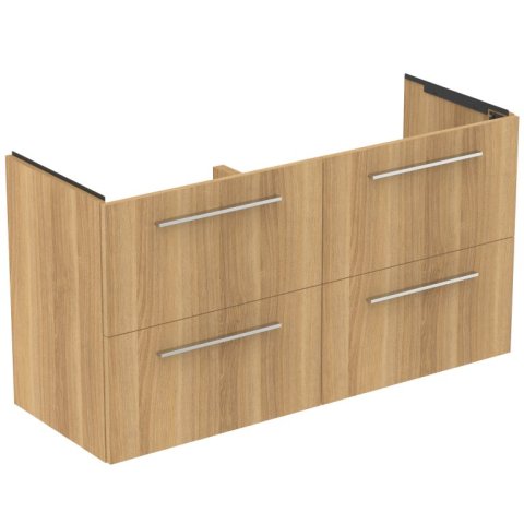 Ideal Standard i.life A Vanity Unit with 4 Drawers 1200mm - Natural Oak - T5513NX - TAP 'N' SHOWER