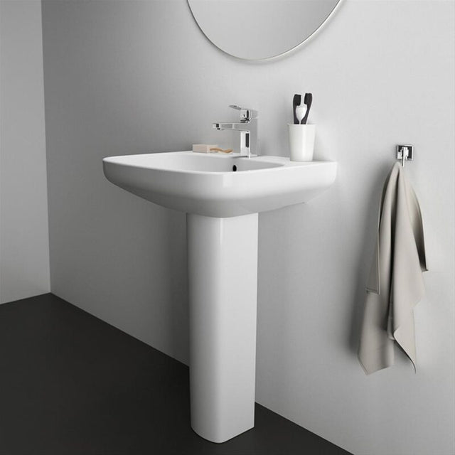 Ideal Standard i.life A Washbasin 1 Taphole 55cm - White - E245801 - TAP 'N' SHOWER