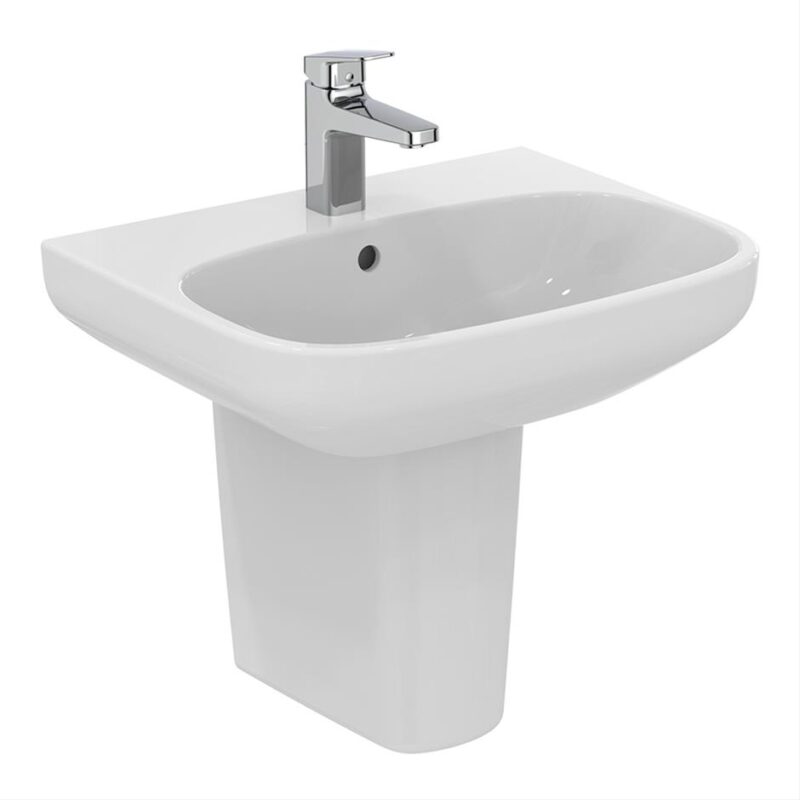 Ideal Standard i.life A Washbasin 1 Taphole 55cm - White - E245801 - TAP 'N' SHOWER