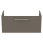 Ideal Standard i.Life B 1 Drawer Vanity Unit 1000mm - Matt Quartz Grey - T5275NG - TAP 'N' SHOWER