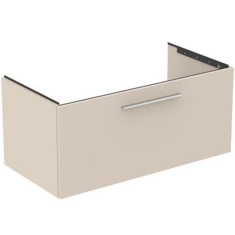 Ideal Standard i.Life B 1 Drawer Vanity Unit 1000mm - Matt Sand Beige - T5275NF - TAP 'N' SHOWER