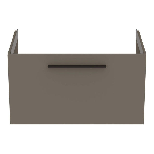 Ideal Standard i.Life B 1 Drawer Vanity Unit 800mm - Matt Quartz Grey - T5271NG - TAP 'N' SHOWER