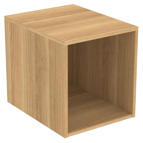Ideal Standard I.life B 1 Shelf Side Unit For Vanity Basins 40cm - Natural Oak - T5268NX - TAP 'N' SHOWER