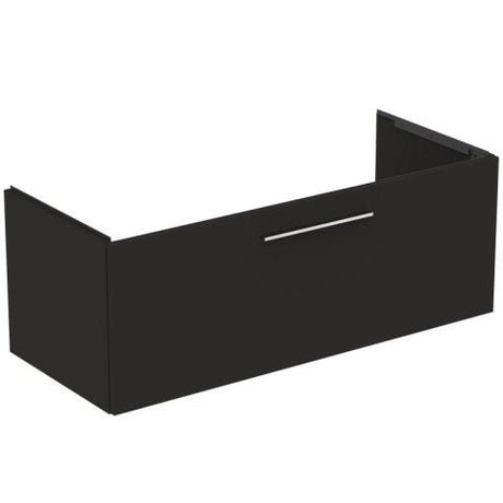 Ideal Standard i.life B 1200mm Vanity Unit with 1 Drawer - Carbon Grey Matt - T5515NV - TAP 'N' SHOWER