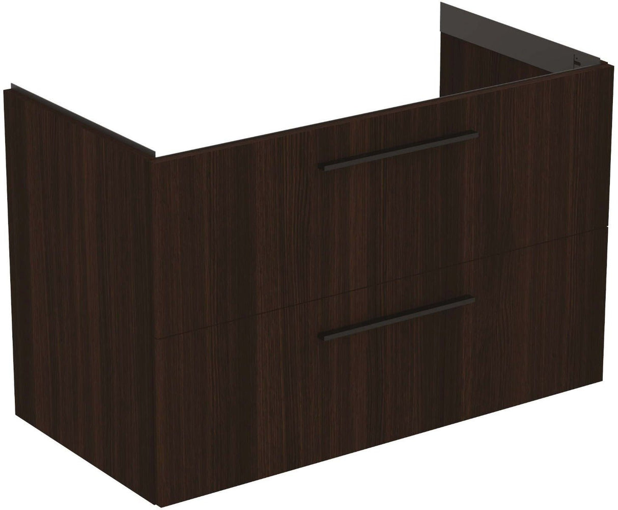 Ideal Standard i.Life B 2 Drawer Vanity Unit 1000mm - Coffee Oak - T5276NW - TAP 'N' SHOWER