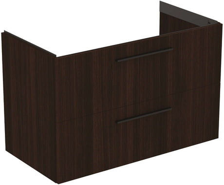 Ideal Standard i.Life B 2 Drawer Vanity Unit 1000mm - Coffee Oak - T5276NW - TAP 'N' SHOWER