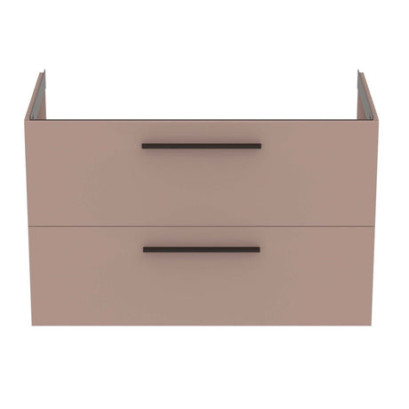 Ideal Standard i.Life B 2 Drawer Vanity Unit 1000mm - Matt Griege - T5276NH - TAP 'N' SHOWER