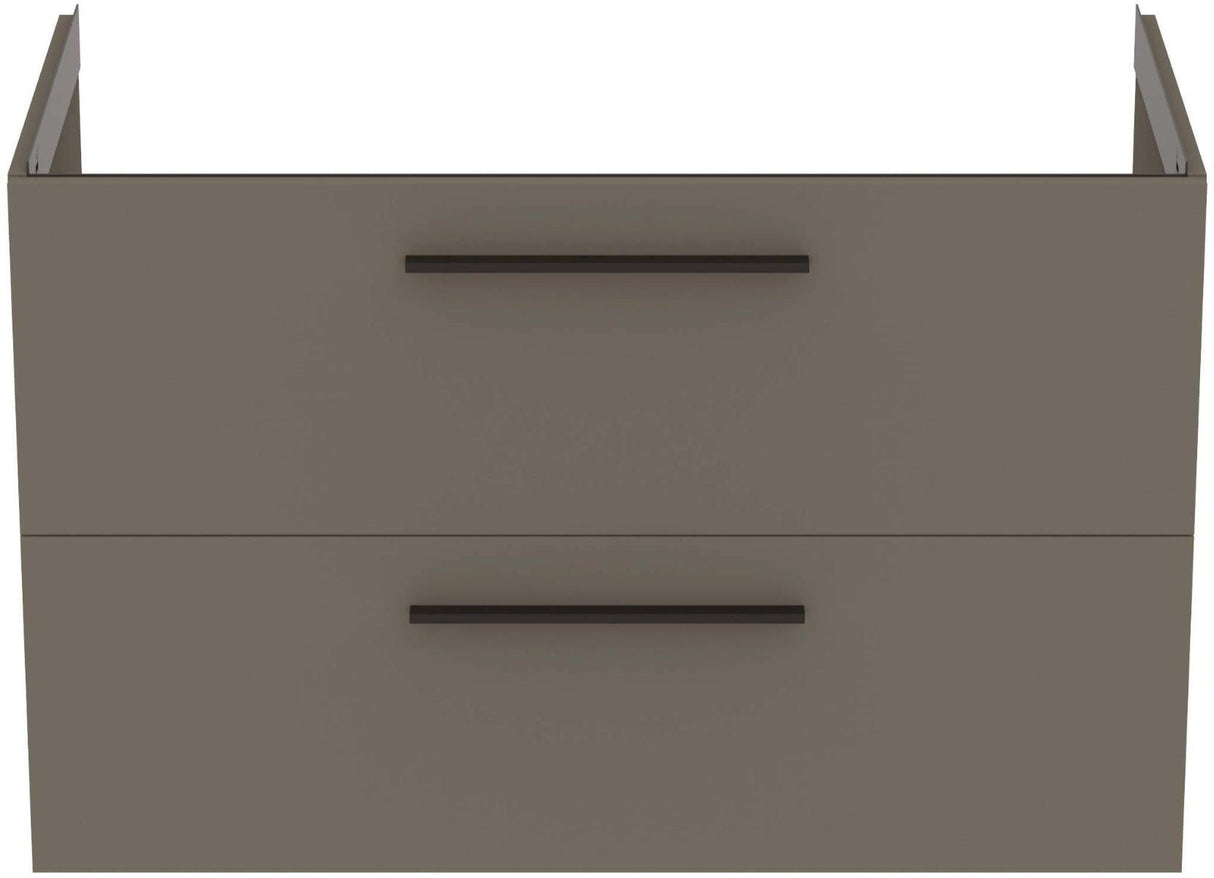 Ideal Standard i.Life B 2 Drawer Vanity Unit 1000mm - Matt Quartz Grey - T5276NG - TAP 'N' SHOWER