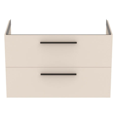 Ideal Standard i.Life B 2 Drawer Vanity Unit 1000mm - Matt Sand Beige - T5276NF - TAP 'N' SHOWER