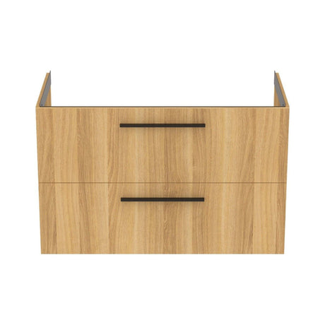 Ideal Standard i.Life B 2 Drawer Vanity Unit 1000mm - Natural Oak - T5276NX - TAP 'N' SHOWER