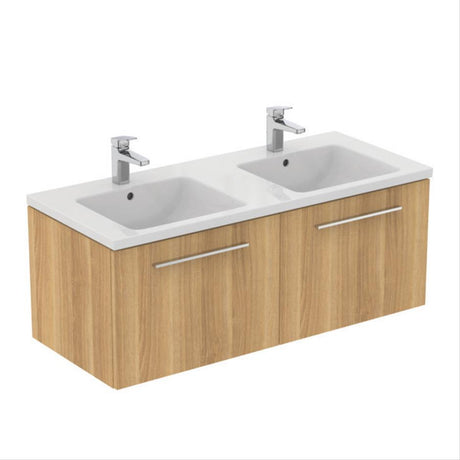 Ideal Standard I.life B 2 Drawer Wall Hung Vanity Unit 120cm - Natural Oak - T5277NX