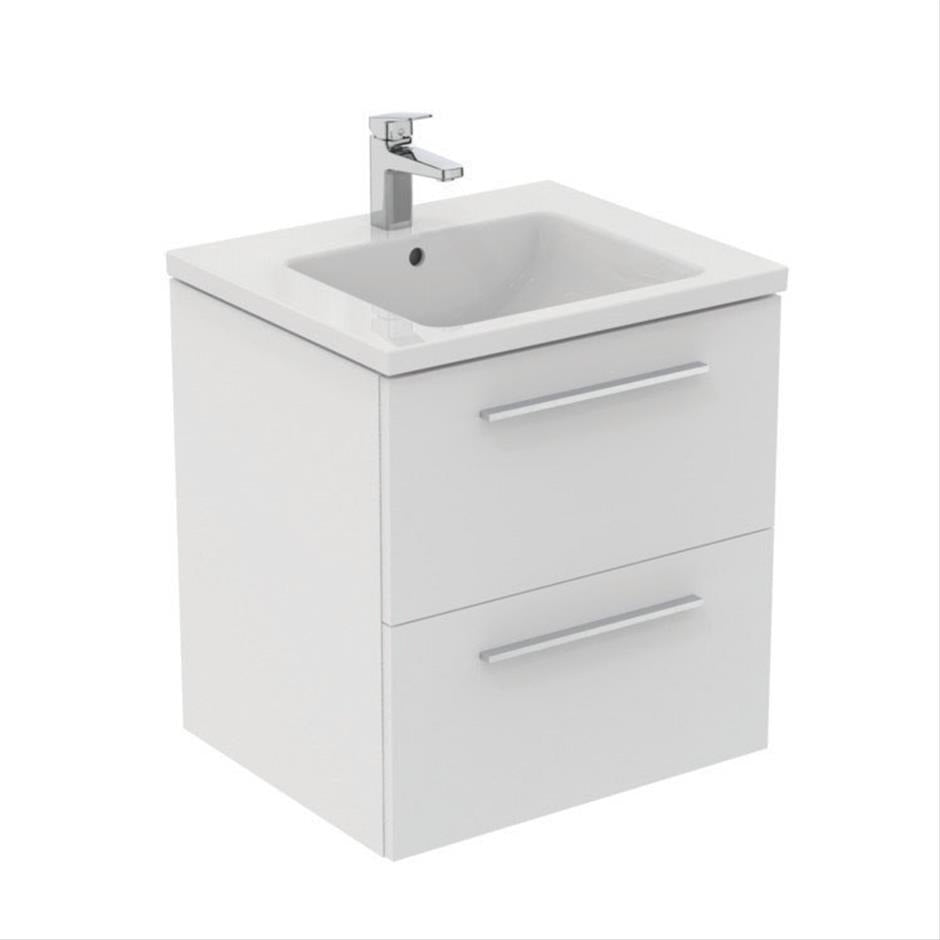 Ideal Standard I.life B  2 Drawers 60cm Wall Hung Vanity Unit Only (Handles sold separately) - T5270DU