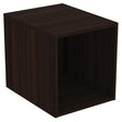 Ideal Standard I.life B 40cm Side Unit For Vanity Basins 1 Shelf - Coffee Oak - T5268NW - TAP 'N' SHOWER