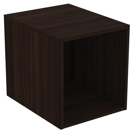 Ideal Standard I.life B 40cm Side Unit For Vanity Basins 1 Shelf - Coffee Oak - T5268NW - TAP 'N' SHOWER