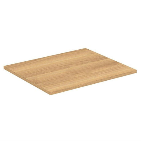 Ideal Standard I.life B 60cm Worktop For Vessel Installation - Natural Oak - T5281NX - TAP 'N' SHOWER
