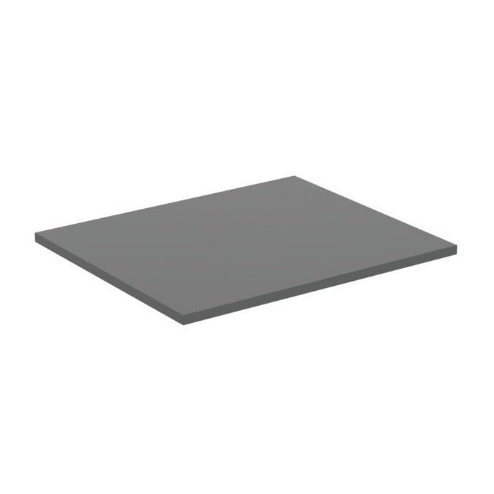 Ideal Standard I.life B 60cm Worktop For Vessel Installation - Quartz Grey Matt - T5281NG - TAP 'N' SHOWER