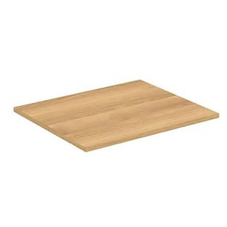 Ideal Standard I.life B 80cm Worktop For Vessel Installation - Natural Oak - T5282NX - TAP 'N' SHOWER