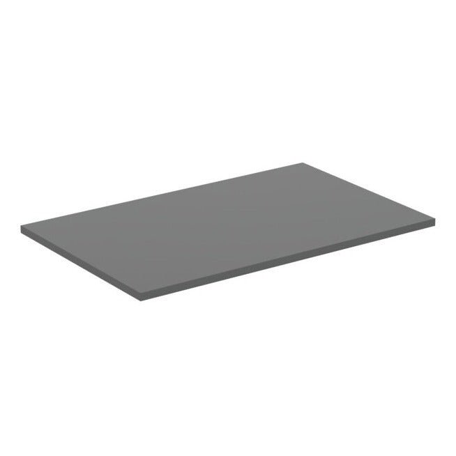 Ideal Standard I.life B 80cm Worktop For Vessel Installation - Quartz Grey Matt - T5282NG - TAP 'N' SHOWER