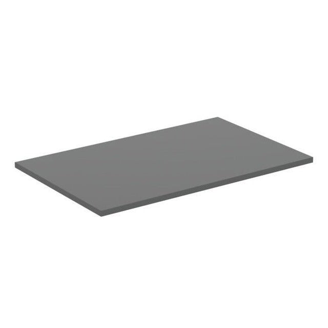Ideal Standard I.life B 80cm Worktop For Vessel Installation - Quartz Grey Matt - T5282NG - TAP 'N' SHOWER