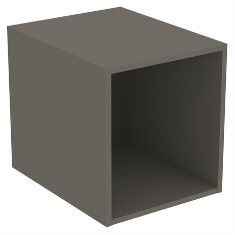 Ideal Standard I.life B Side Unit For Vanity Basins 1 Shelf 40cm - Quartz Grey Matt - T5268NG - TAP 'N' SHOWER
