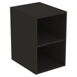 Ideal Standard I.life B Side Unit For Vanity Basins 2 Shelves 40cm - Carbon Grey Mat - T5267NV - TAP 'N' SHOWER