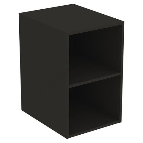Ideal Standard I.life B Side Unit For Vanity Basins 2 Shelves 40cm - Carbon Grey Mat - T5267NV - TAP 'N' SHOWER