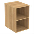 Ideal Standard I.life B Side Unit For Vanity Basins 2 Shelves 40cm - Natural Oak - T5267NX - TAP 'N' SHOWER